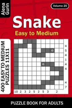 Paperback Snake puzzle book for Adults: 400 Easy to Medium Puzzles 11x11 (Volume 20) Book