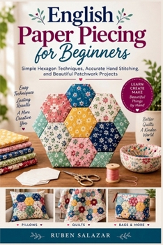 Paperback English Paper Piecing for Beginners: Simple Hexagon Techniques, Accurate Hand Stitching, and Beautiful Patchwork Projects Book