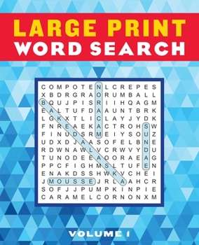 Paperback Large Print Word Search Volume 1 [Large Print] Book