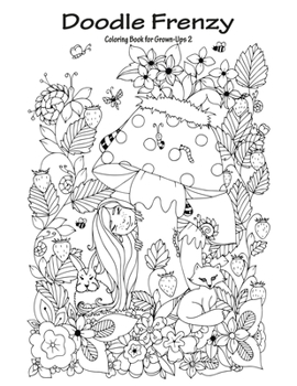 Paperback Doodle Frenzy Coloring Book for Grown-Ups 2 Book