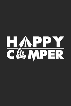 Paperback Happy camper: 6x9 Camping - grid - squared paper - notebook - notes Book