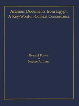 Hardcover Aramaic Documents from Egypt: A Key-Word-in-Context Concordance Book
