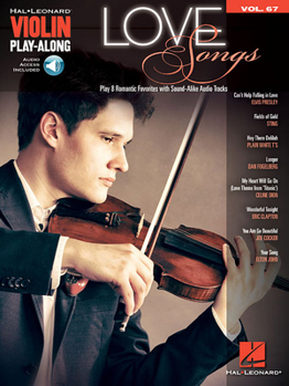 Misc. Love Songs: Violin Play-Along Volume 67 Book