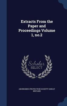 Hardcover Extracts From the Paper and Proceedings Volume 1, no.2 Book