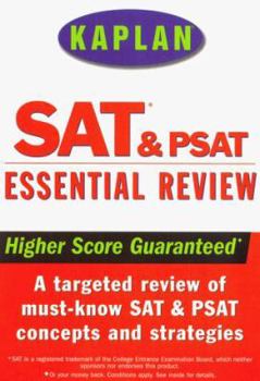 Paperback Kaplan SAT & PSAT Essential Review Book