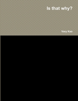 Paperback Is that why? Book