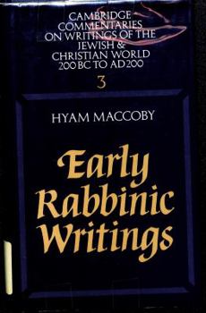 Hardcover Early Rabbinic Writings Book