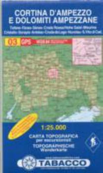 Map CORTINA D'AMPEZZO/DOLOMITI AMPEZZANE 03 [French] Book