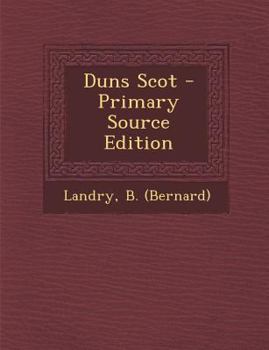 Paperback Duns Scot [French] Book