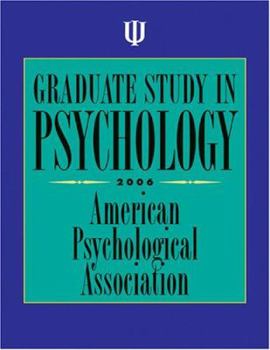 Paperback Graduate Study in Psychology Book