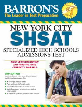 Paperback Barron's New York City Shsat: Specialized High Schools Admissions Test Book