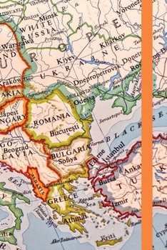 Map Lined Journal: European Map Travel Journal to Write in for Women, Men, Teens