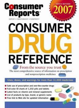 Hardcover Consumer Drug Reference 2007 Book