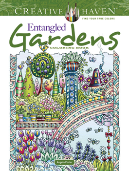 Paperback Creative Haven Entangled Gardens Coloring Book