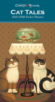 Calendar 2025 Wysocki, Cat Tales 2 year Pkt Planner Book