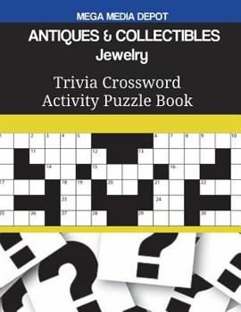Paperback ANTIQUES & COLLECTIBLES Jewelry Trivia Crossword Activity Puzzle Book