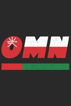 OMN: Oman Notizbuch mit blanko 120 Seiten in weiß. Notizheft mit der omanischen Flagge (German Edition)