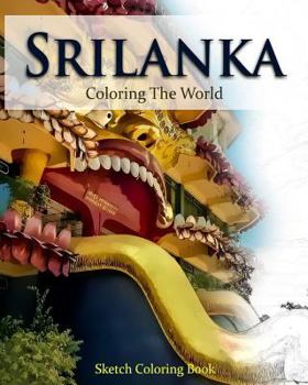 Paperback Srilanka Coloring the World: Sketch Coloring Book