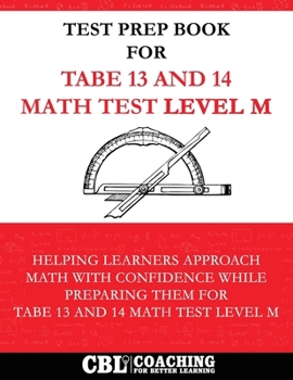 Paperback Test Prep Book For TABE 13 and 14 Math Test Level M Book