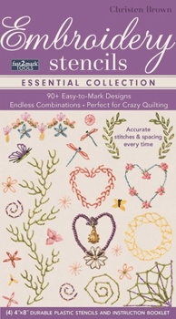 Misc. Fast2mark(tm) Embroidery Stencils - Essential Collection: 90+ Easy-To-Mark Designs - Endless Combinations - Perfect for Crazy Quilting - Accurate Stit Book