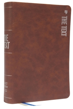 Imitation Leather The Text Bible: Uncover the Message Between God, Humanity, and You (Net, Brown Leathersoft, Comfort Print) Book