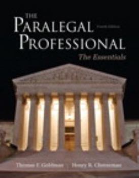 Paperback The Paralegal Professional: Essentials (4th Edition) Book