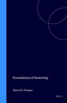 Hardcover Foundations of Stuttering Book