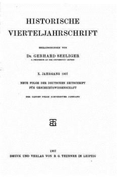 Paperback Historische vierteljahrschrift [German] Book
