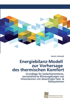 Paperback Energiebilanz-Modell zur Vorhersage des thermischen Komfort [German] Book