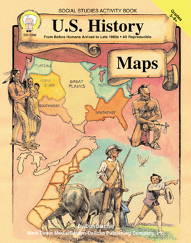 Paperback U.S. History Maps, Grades 5 - 8 Book