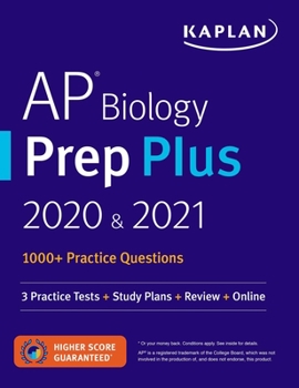 Paperback AP Biology Prep Plus 2020 & 2021: 3 Practice Tests + Study Plans + Review + Online Book