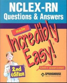 Paperback NCLEX-RN Questions & Answers Made Incredibly Easy!: 3500+ Questions! Book