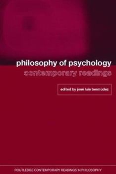 Paperback Philosophy of Psychology: Contemporary Readings Book
