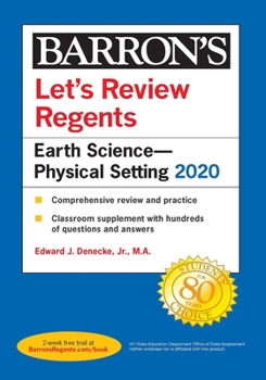 Paperback Let's Review Regents: Earth Science--Physical Setting 2020 Book