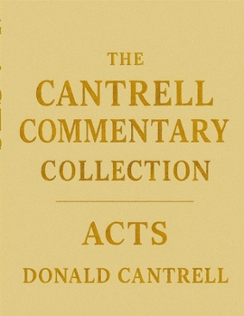 Paperback Cantrell's Commentary Acts Book