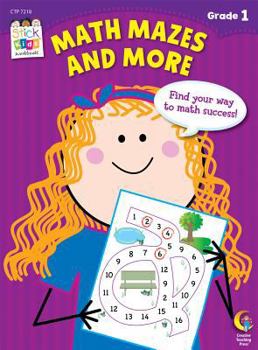 Paperback Math Mazes and More, Grade 1 Book