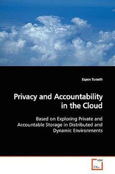 Paperback Privacy and Accountability in the Cloud Book