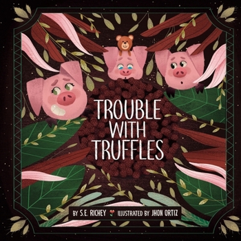 Paperback Trouble With Truffles [Large Print] Book