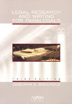 Paperback Legal Research and Writing for Paralegals, Third Edition Book