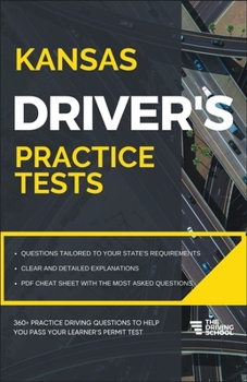 Paperback Kansas Driver's Practice Tests Book