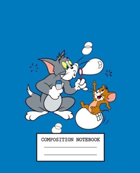 Composition Notebook: Tom and Jerry Soft Glossy Cover Wide Ruled Lined Pages Book 7.5 x 9.25 Inches 110 Pages