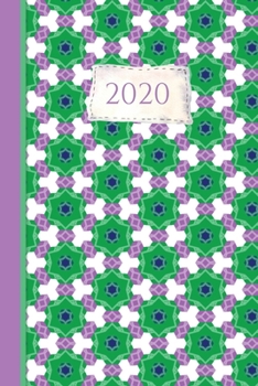 Paperback 2020Journal Planner: Lilac Green - 12 Months Week to page 150 pages 6x9 with plenty of Journal space - Contacts - Password - Birthday lists Book