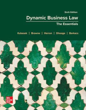 Hardcover Mhe High School Dynamic Business Law: The Essentials Book