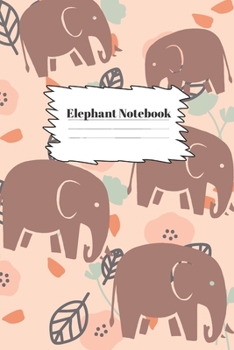 Paperback Elephant - notebook: Elephant notebook A5 - Lined notebook/journal/logbook Book