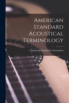 Paperback American Standard Acoustical Terminology Book