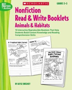 Paperback Nonfiction Read & Write Booklets: Animals and Habitats: Grades 2-3 Book