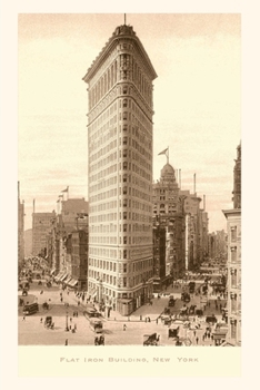 Paperback Vintage Journal Flat Iron Building, New York City Book