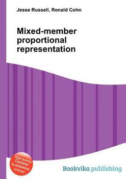 Paperback Mixed-Member Proportional Representation Book