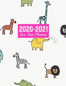 2020-2021 Two Year Planner: Trendy Calendar Year Vision Planner (January 2020 - December 2021) - Monthly and Weekly Schedule Organizer and Journal | Art Cover 00023190