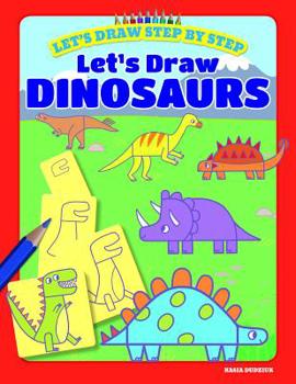 Paperback Let's Draw Dinosaurs Book